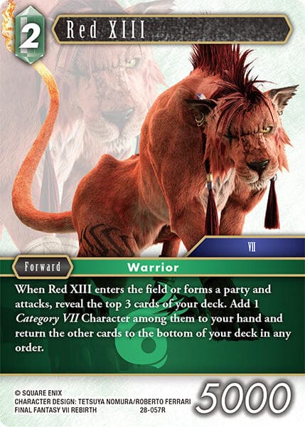 Red XIII — Dreamlike Oceans card