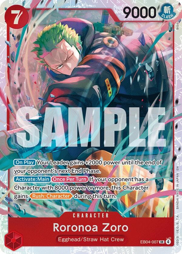 Roronoa Zoro (EB04-007) — Adventure on Kami's Island card