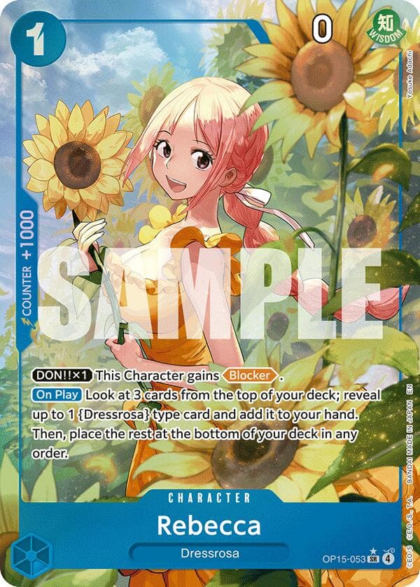 Rebecca (OP15-053) (Alternate Art) — Adventure on Kami's Island card