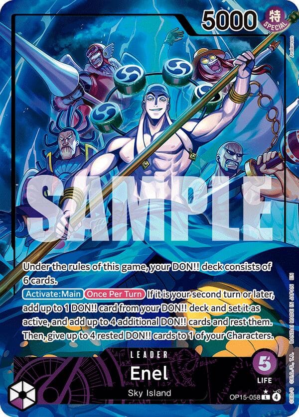 Enel (OP15-058) (Alternate Art) — Adventure on Kami's Island card