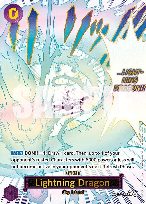 Lightning Dragon (Alternate Art) — Adventure on Kami's Island card