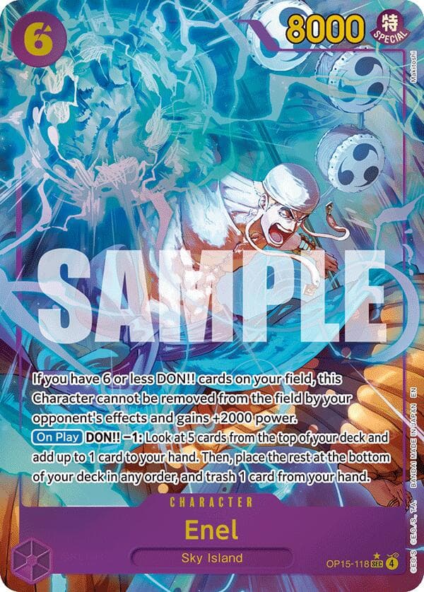 Enel (OP15-118) (Alternate Art) — Adventure on Kami's Island card