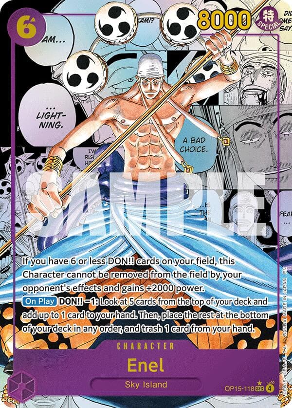 Enel (OP15-118) (Manga) — Adventure on Kami's Island card