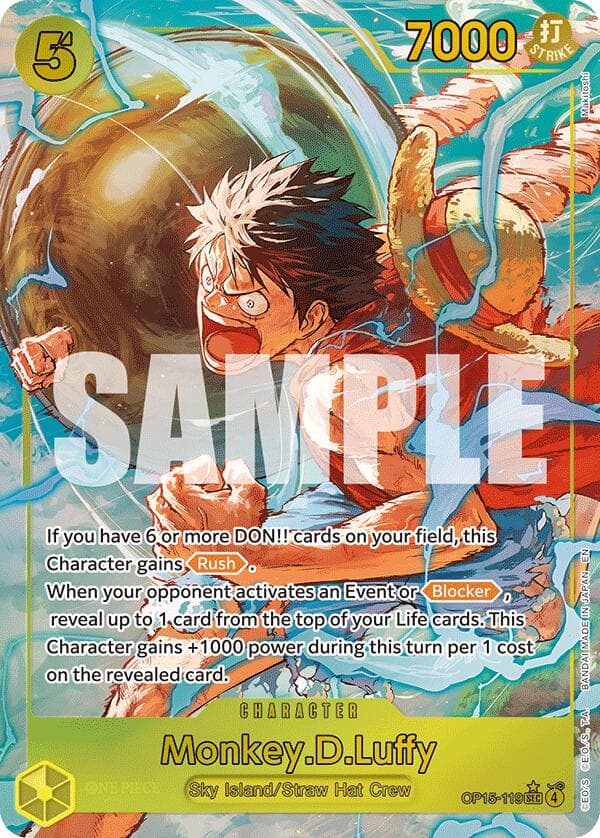 Monkey.D.Luffy (OP15-119) (Alternate Art) — Adventure on Kami's Island card