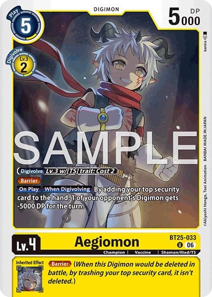 Aegiomon — Dual Revolution card
