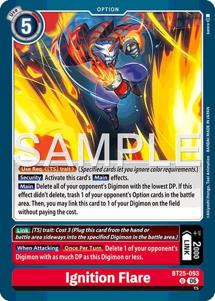 Ignition Flare — Dual Revolution card