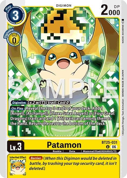 Patamon — Dual Revolution card