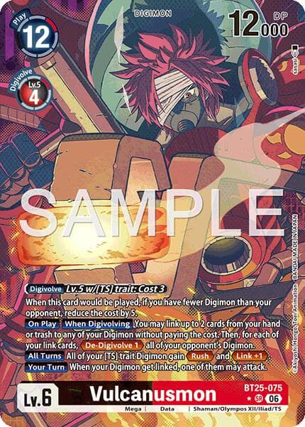 Vulcanusmon (Alternate Art) — Dual Revolution card