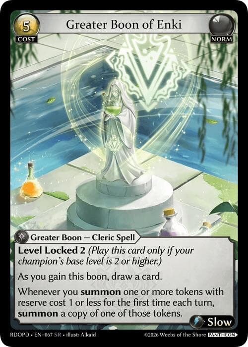 Greater Boon of Enki — Radiant Origins: Pantheon card