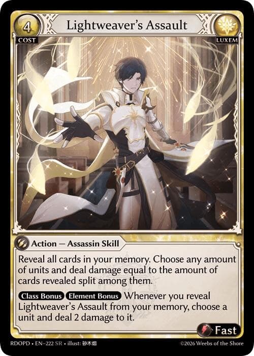 Lightweaver's Assault — Radiant Origins: Pantheon card