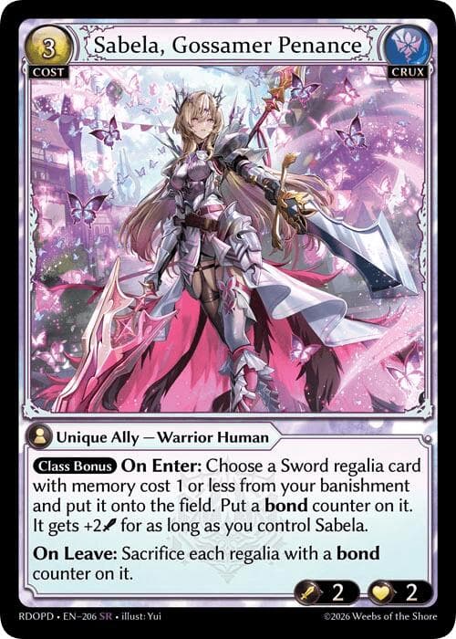 Sabela, Gossamer Penance — Radiant Origins: Pantheon card
