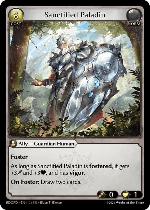 Sanctified Paladin — Radiant Origins: Pantheon card