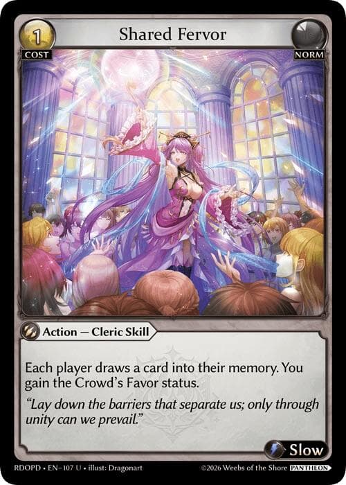 Shared Fervor — Radiant Origins: Pantheon card