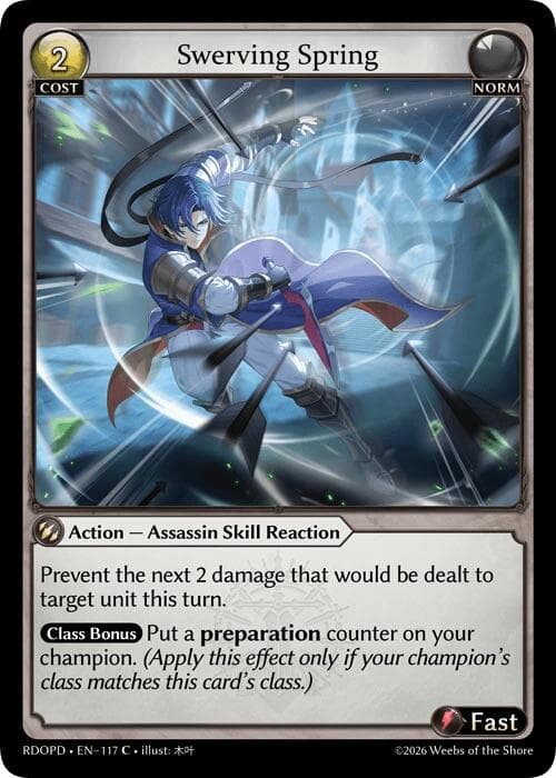 Swerving Spring — Radiant Origins: Pantheon card