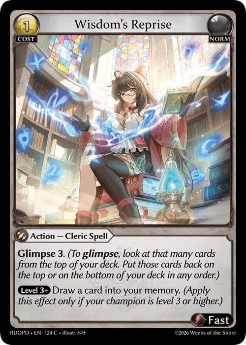 Wisdom's Reprise — Radiant Origins: Pantheon card