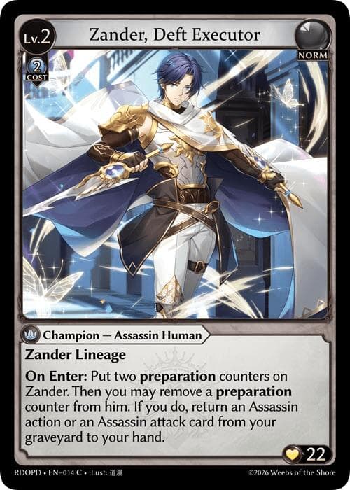 Zander, Deft Executor — Radiant Origins: Pantheon card