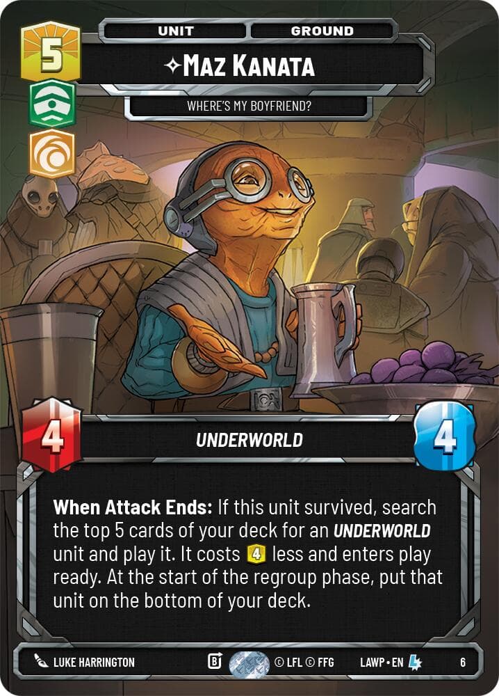 Maz Kanata - Where's My Boyfriend? — A Lawless Time: Weekly Play Promos card