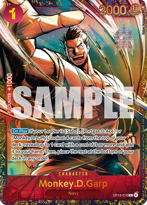 Monkey.D.Garp (Treasure Cup March 2026) — One Piece Promotion Cards card