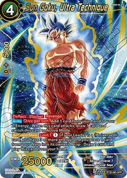Son Goku, Ultra Technique (SPR) — Three Glorious Fighters card
