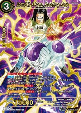 Android 17 & Frieza, Headstrong Rivals (SPR) — Three Glorious Fighters card