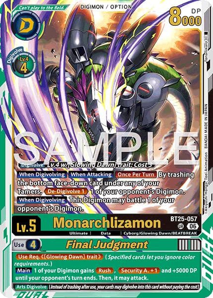Monarchlizamon // Final Judgement — Dual Revolution card