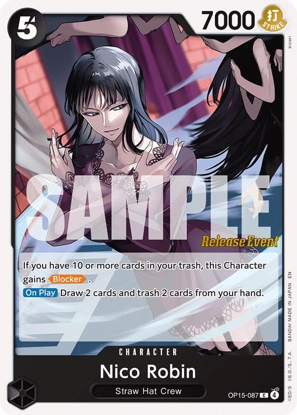 Nico Robin (OP15-087) — Adventure on Kami's Island Release Event Cards card