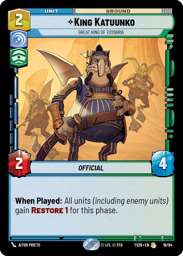 King Katuunko - Great King of Toydaria — Twin Suns card