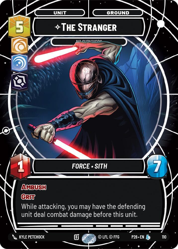 The Stranger - No Survivors — Sector and Regional Promos: Season 1 card