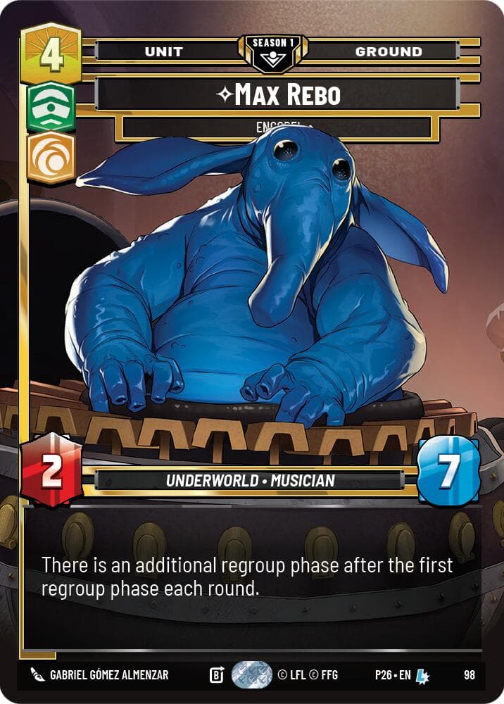 Max Rebo - Encore! (98) — Sector and Regional Promos: Season 1 card