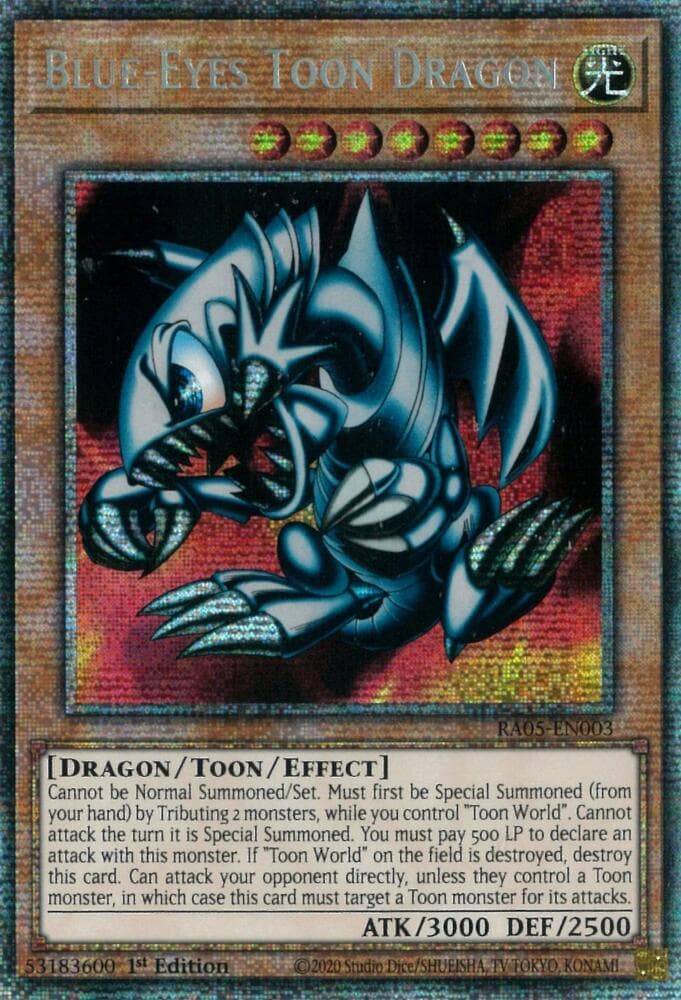 Blue-Eyes Toon Dragon — Rarity Collection 5 card