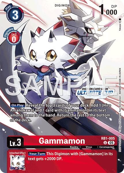 Gammamon - RB1-005 (Ultimate Cup 26-27 Season 1 Top 16) — Resurgence Booster card