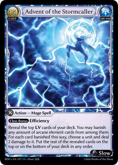 Advent of the Stormcaller — Radiant Origins card