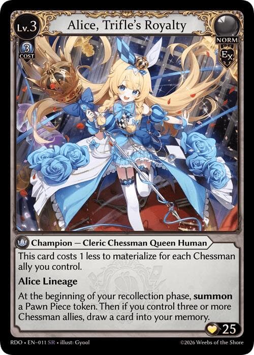 Alice, Trifle's Royalty — Radiant Origins card