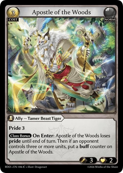 Apostle of the Woods — Radiant Origins card