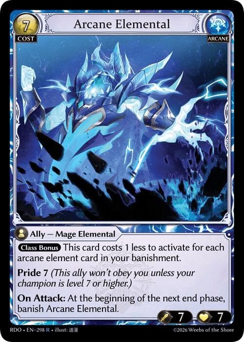 Arcane Elemental — Radiant Origins card