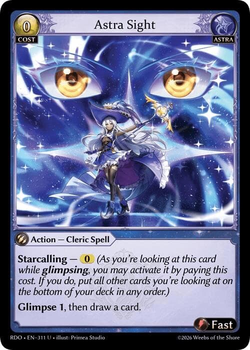 Astra Sight — Radiant Origins card