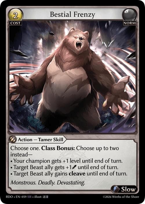 Bestial Frenzy — Radiant Origins card
