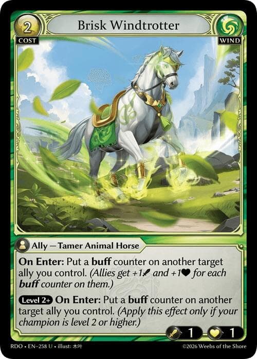 Brisk Windtrotter — Radiant Origins card