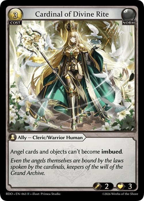 Cardinal of Divine Rite — Radiant Origins card