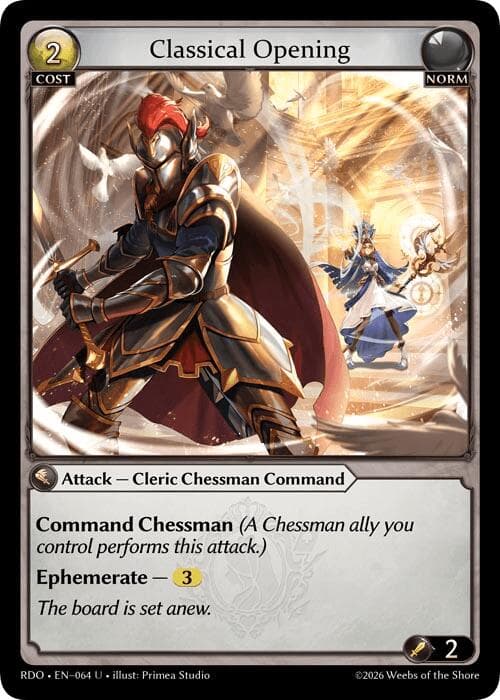 Classical Opening — Radiant Origins card