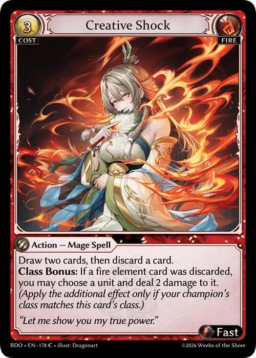 Creative Shock — Radiant Origins card