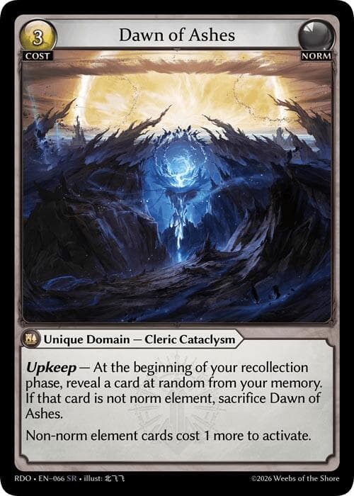 Dawn of Ashes — Radiant Origins card