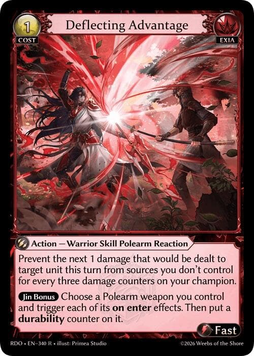 Deflecting Advantage — Radiant Origins card