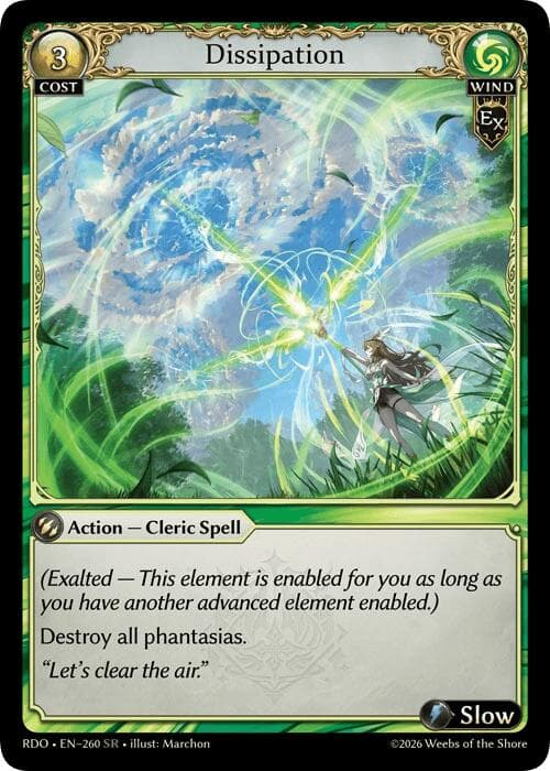 Dissipation — Radiant Origins card