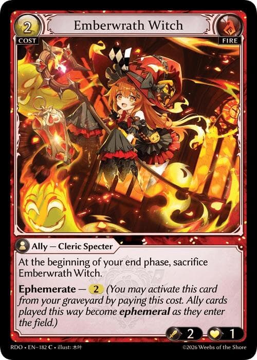 Emberwrath Witch — Radiant Origins card