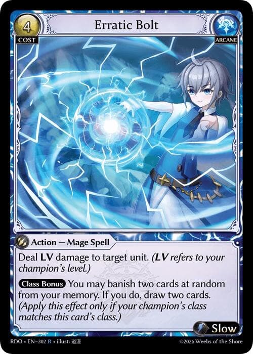Erratic Bolt — Radiant Origins card