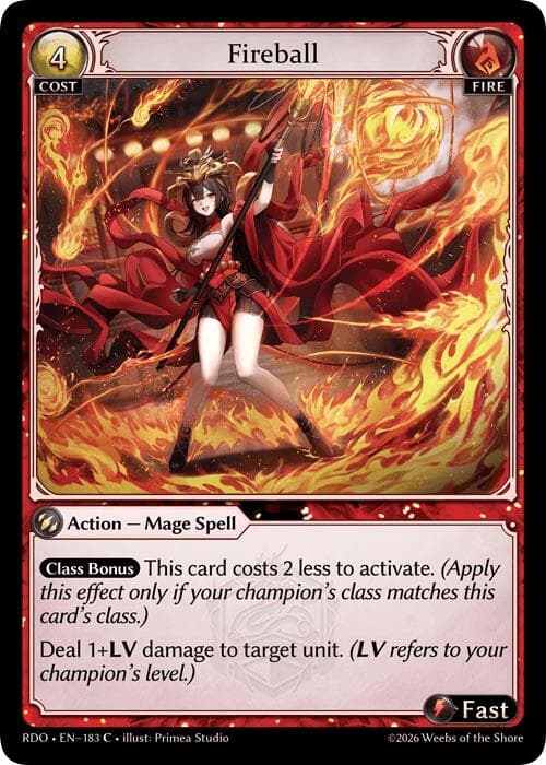 Fireball — Radiant Origins card