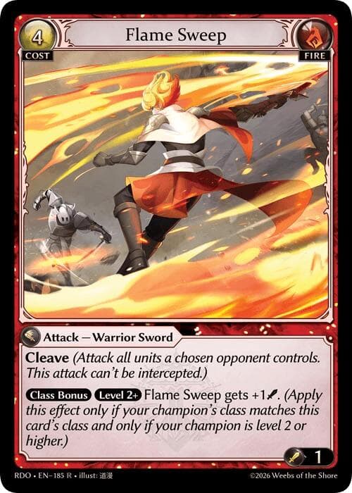 Flame Sweep — Radiant Origins card