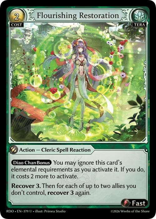 Flourishing Restoration — Radiant Origins card