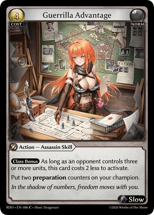 Guerrilla Advantage — Radiant Origins card